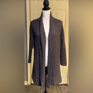 Prana Pearson Brown Organic Cotton Open-Front Sweater/Cardigan Size XS/S
